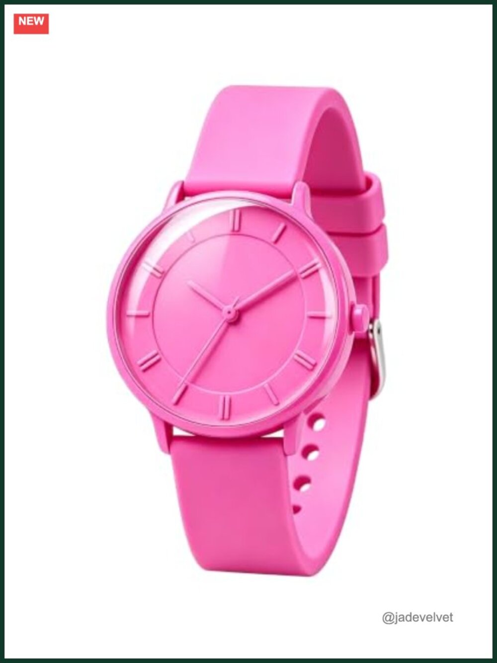 38mm Wrist Watch Ceramic Oil Finish Silicone Strap 3 ATM Easy Reader Analog